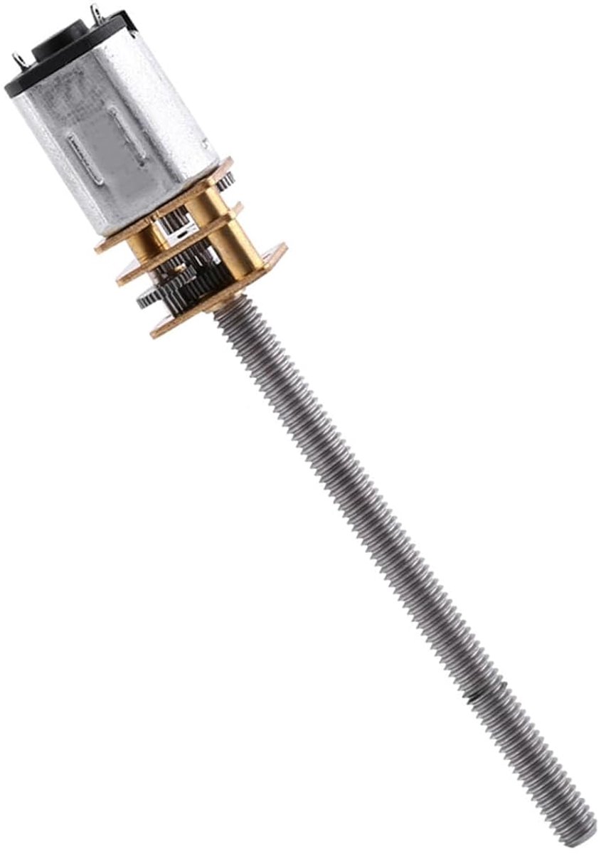 12 V DC N20 40 omw/min elektrische motor met schroefreductie, omkeerbare versnellingsbak met lange schroefdraad