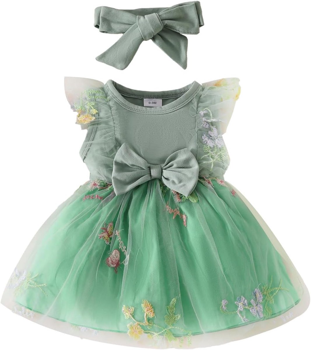 Babykleding voor pasgeborenen meisjes, jurk met ruches en bloemenprint, zomeroutfits, schattige strik, hoofdband en rok
