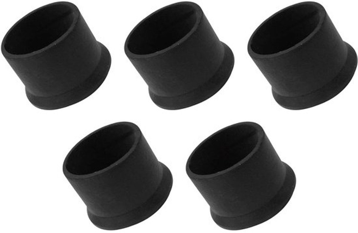 Zwarte Beschermhoezen voor Meubelpoot (60 mm Diameter) - 5 Stuks Rubber voor Sofa, Tafel en Stoelen - Vloerbescherming
