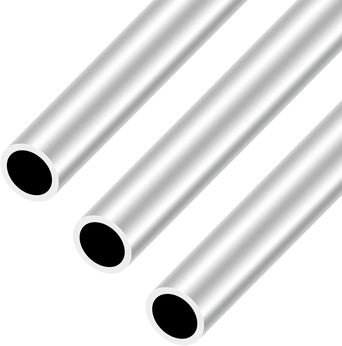 Buizen, 18 mm OD, 14 mm ID, 300 mm lengte, naadloze, rechte ronde buizen voor industrieel, decoratief, architectonisch (3 stuks)