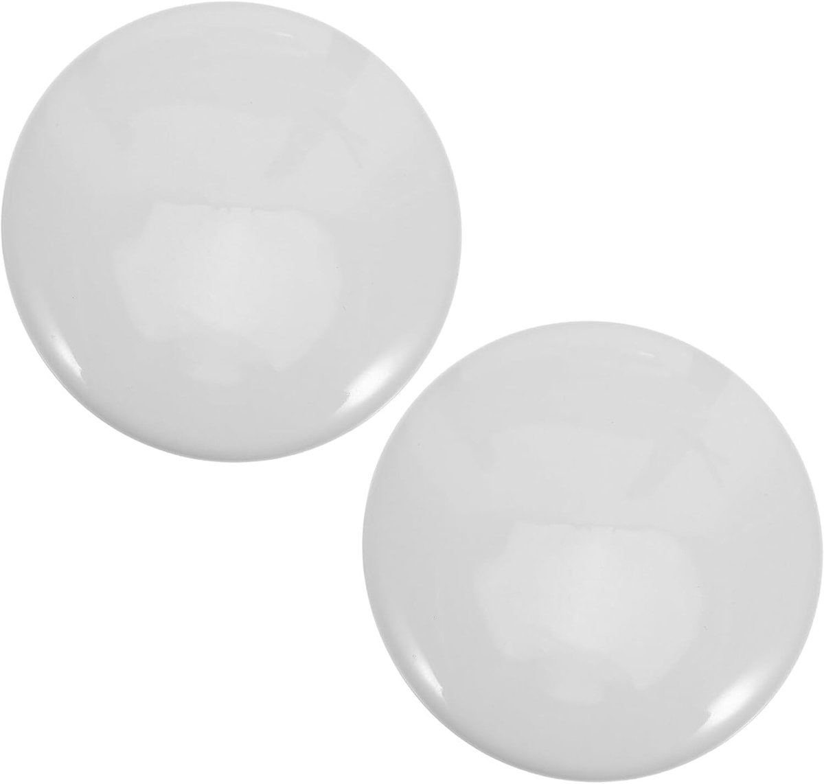 2-delige wastafel wit met keramisch deksel en afdichting, universele waterstopper voor badkamer, keukenbak, waterdicht afvoerdeksel zonder klikmechanisme
