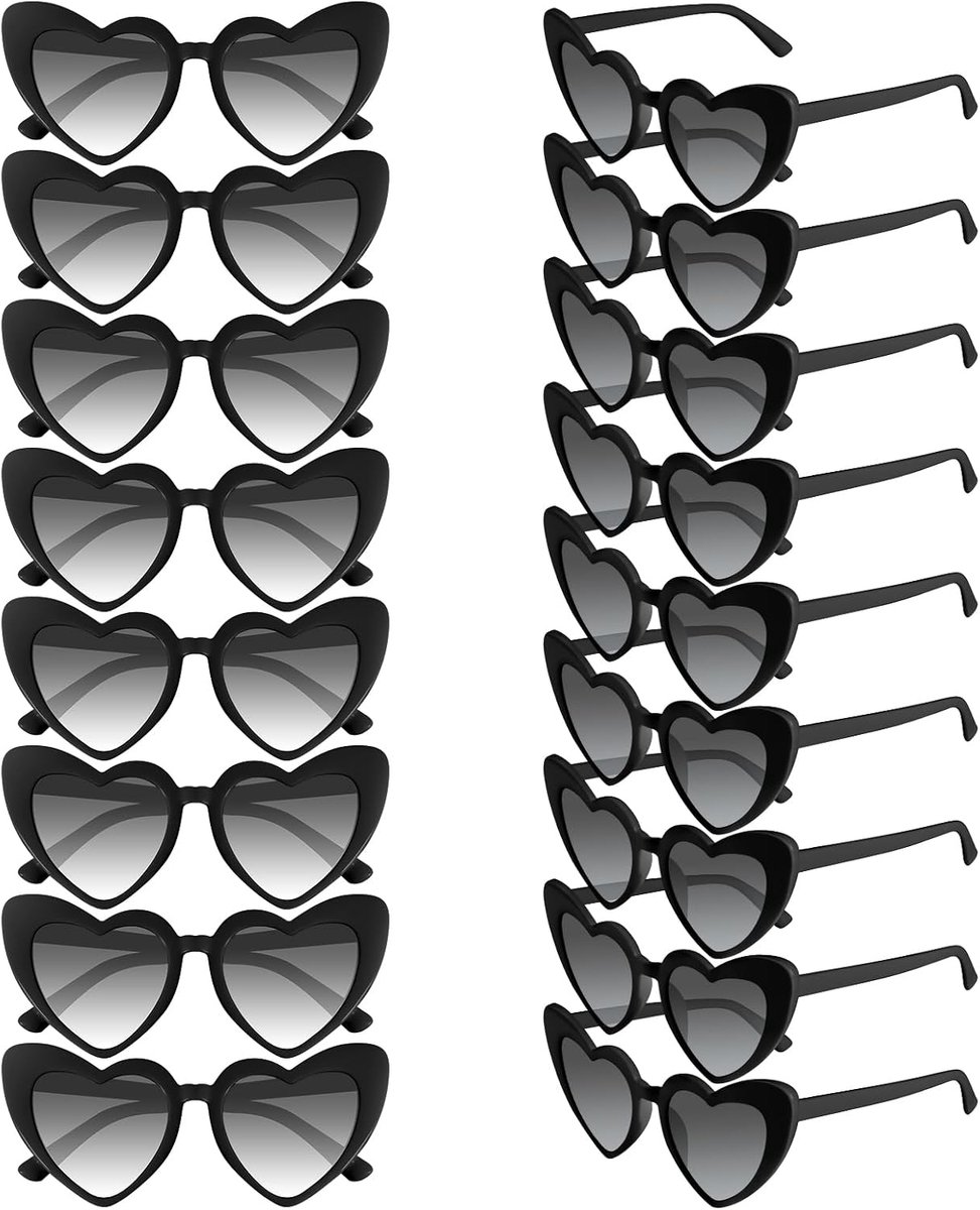 8/16 Stks Hartvormige Zonnebril Bulk Vintage Hart Bril Bachelorette Party Gunsten Voor Vrouwen Bruiloft Bruids