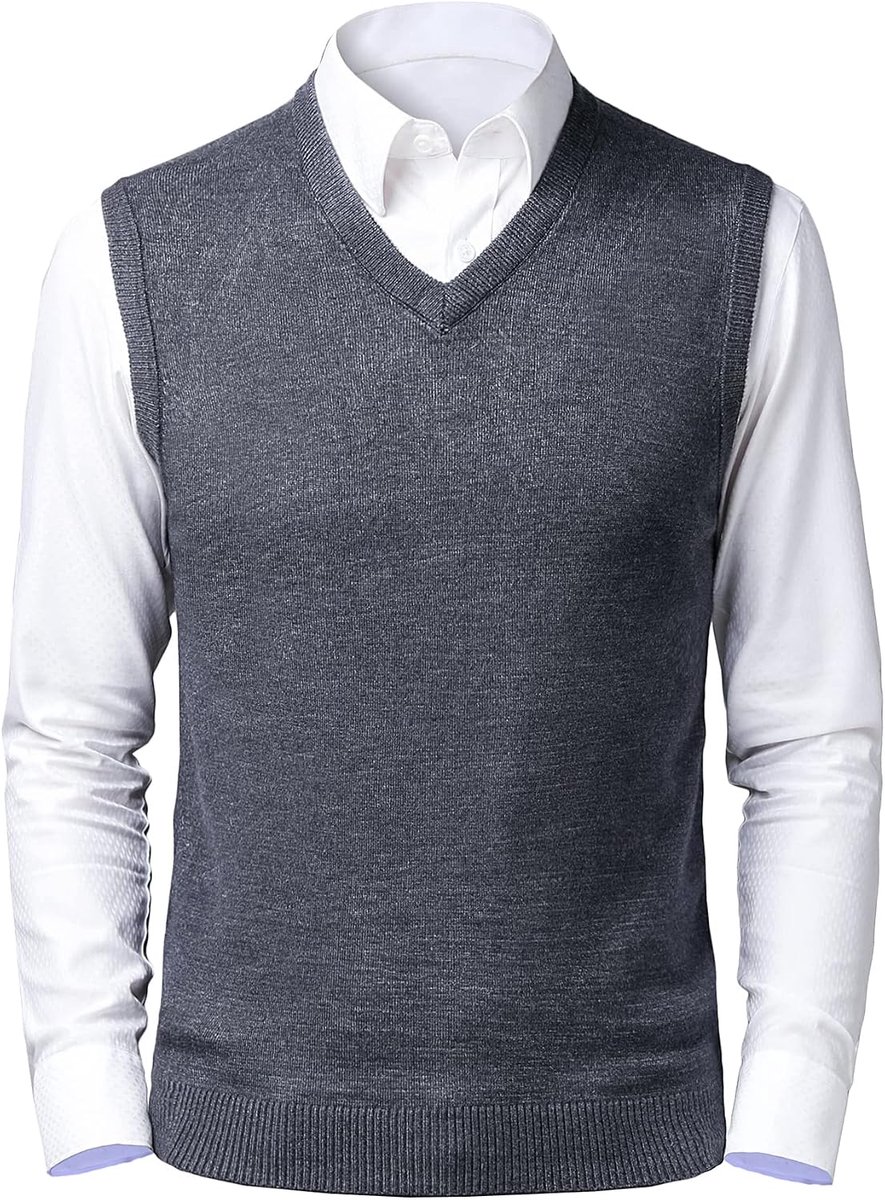 Effen V-hals Slipover Trui Vest Klassiek Zakelijk Gentleman Knitwear Vest Effen Kleur Casual Pullover Gilet Smart Suit Mouwloze Tank Tops