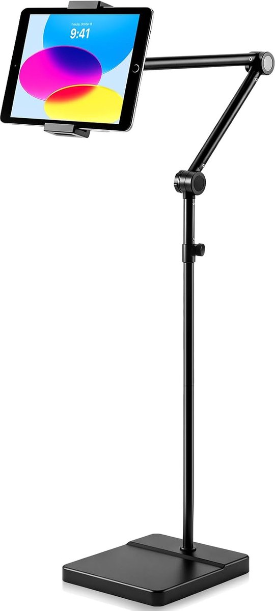 Vloerstandaard 360° draaibaar, stabiel, voor bed en bank, 4,9-9,8 inch