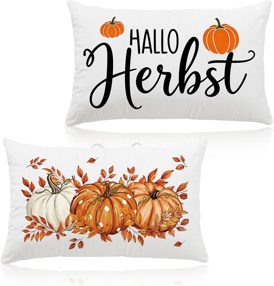 Elzusha - Herfst Kussenslopen Set - 30 x 50 cm, 2 Stuks