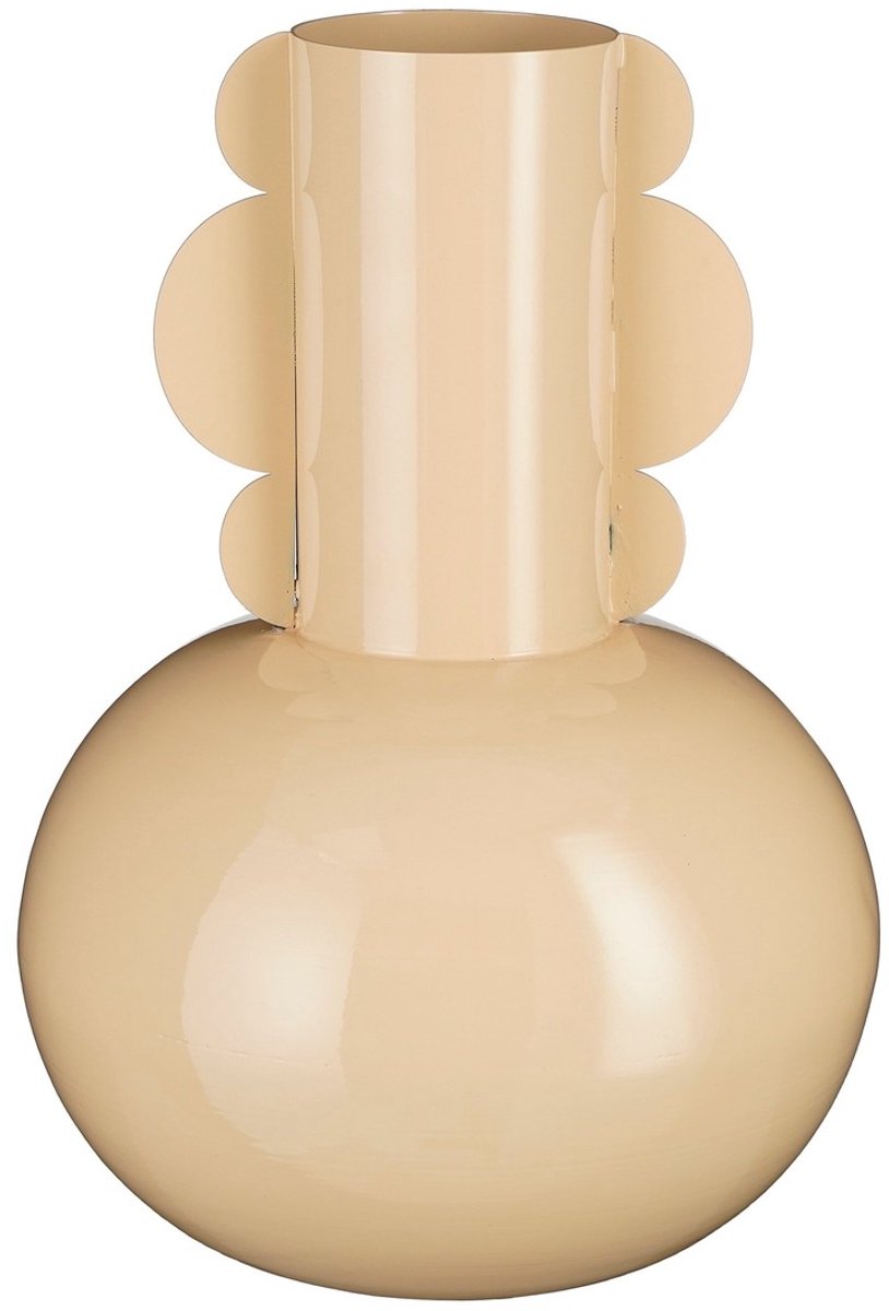 Mica Decorations Boyd Vaas - H36 x Ø25 cm - Metaal - Beige