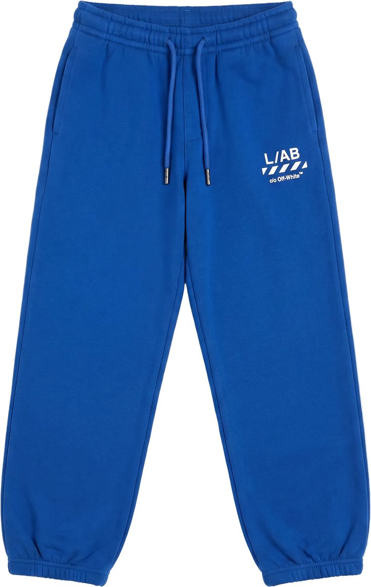 L/AB Off-White joggingbroek jongens Diag Cobalt Blue - maat 140