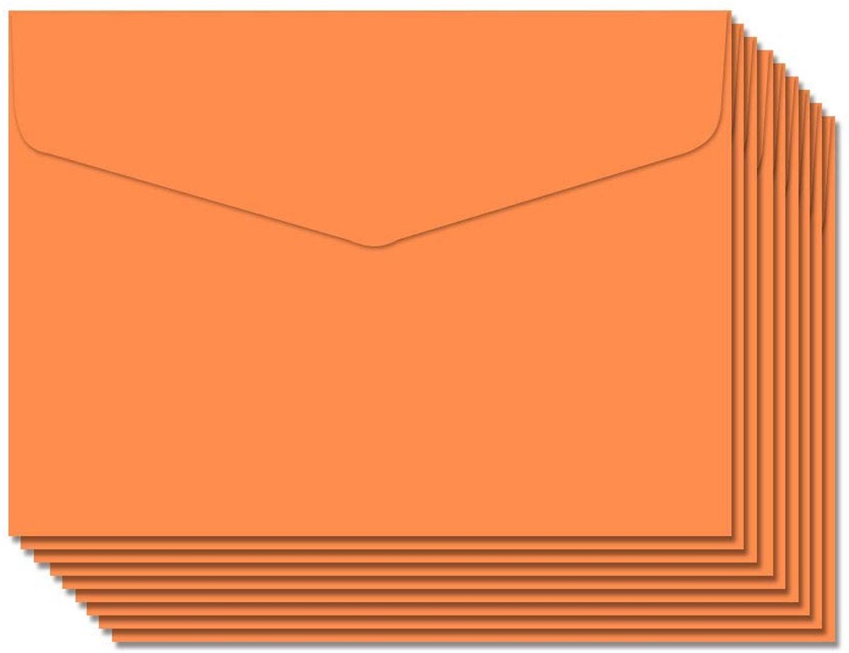Elzusha - Set van 50 Mini Enveloppen - 115 x 82 mm - Oranje