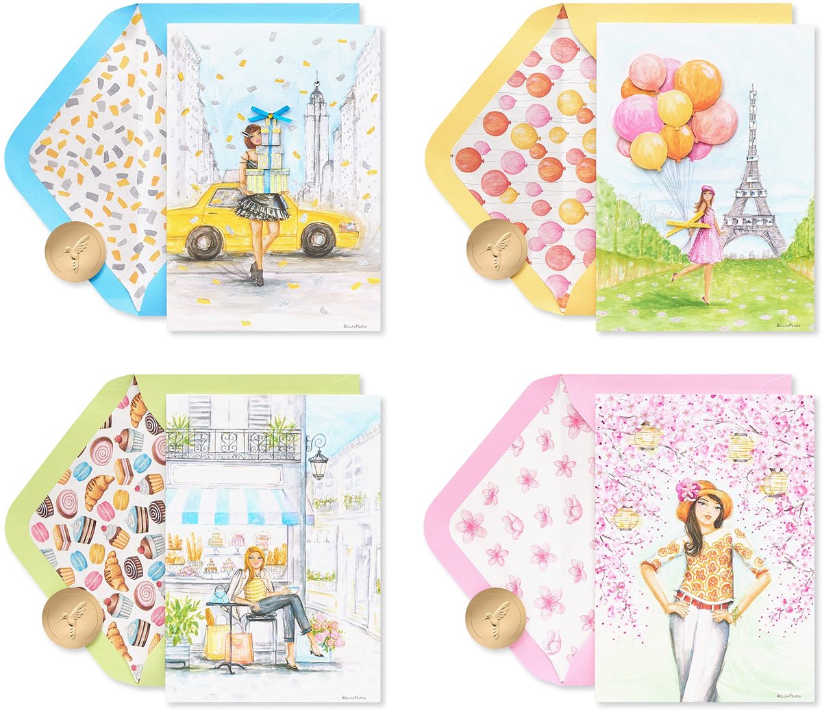 Elzusha - Assortiment Verjaardagskaarten met Unieke Ontwerpen
