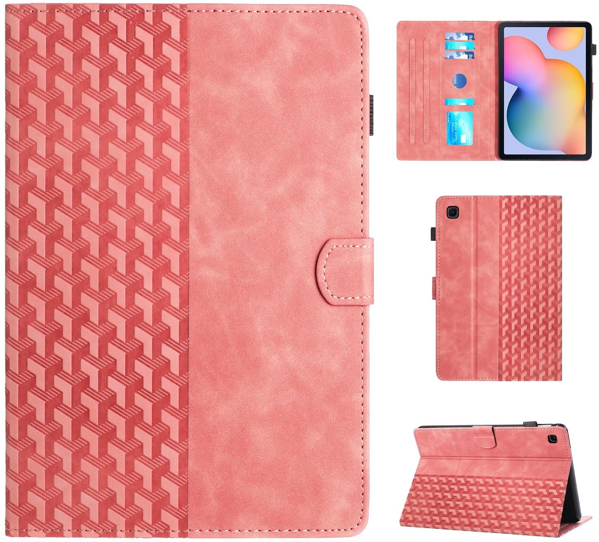 Elzusha - Beschermhoes voor Samsung Galaxy Tab S6 Lite 10.4 Inch - Roze