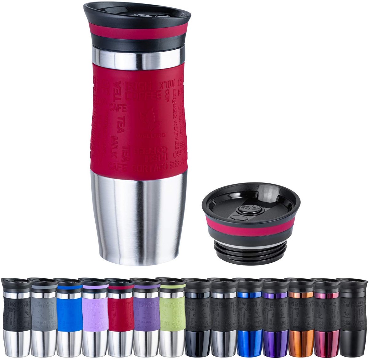 Elzusha - Thermosbeker 400 ml met Extra Deksel