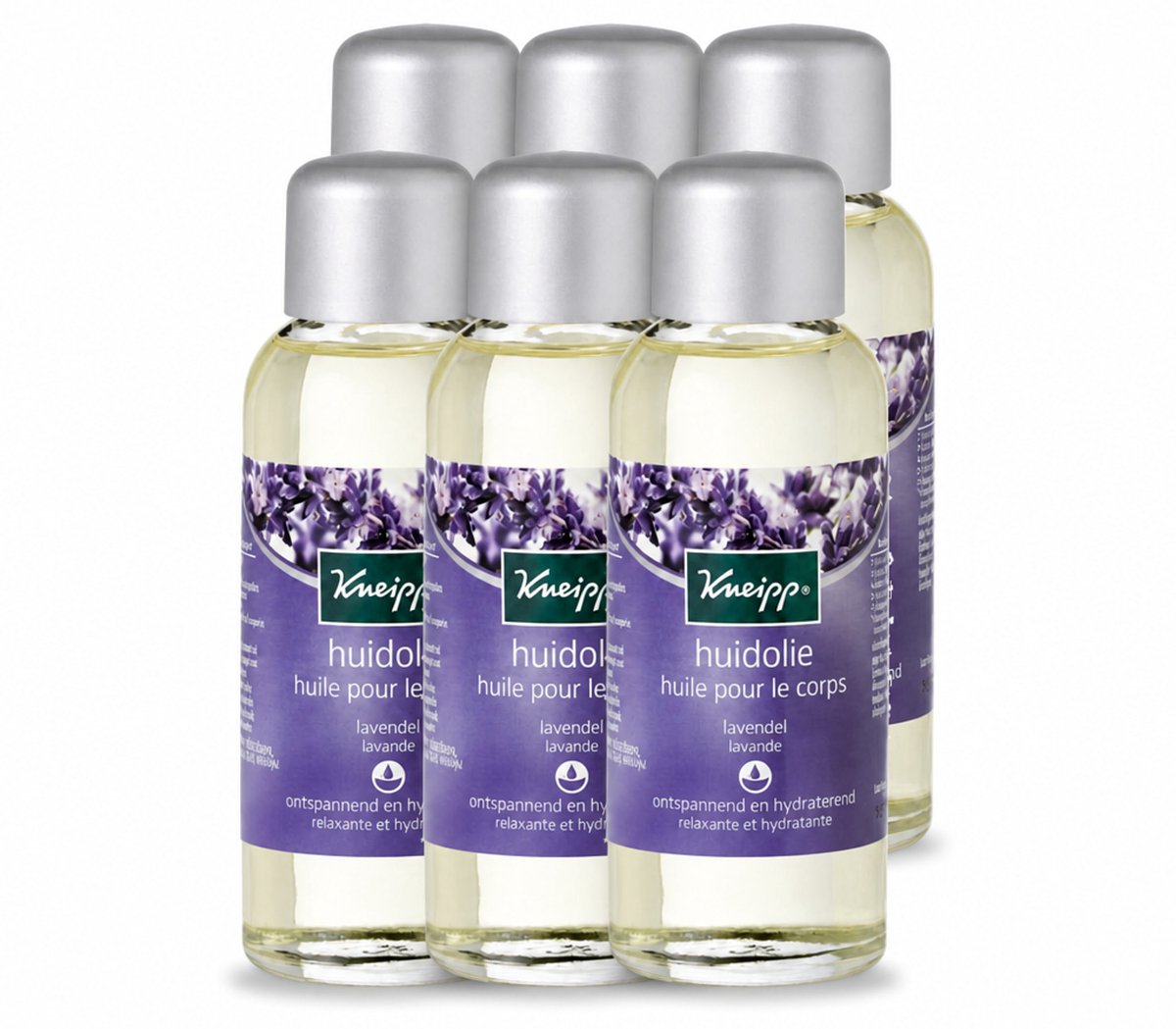 6 x Kneipp - Huidolie - Relaxing - Lavendel - Trekt snel in - 100 ml - Voordeelverpakking - 6 stuks