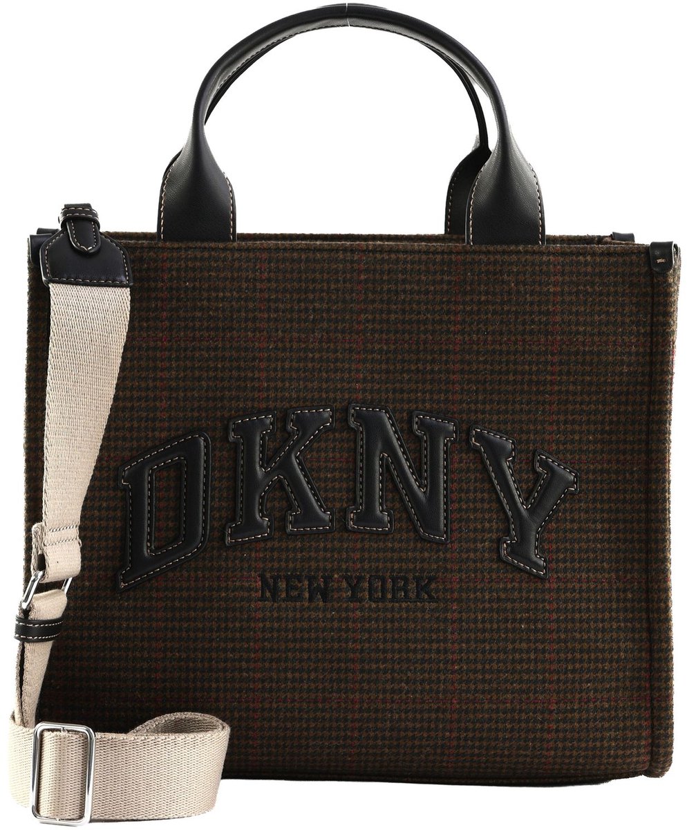 DKNY schoudertas handtas Hadlee Tote Saddle Multi bruine