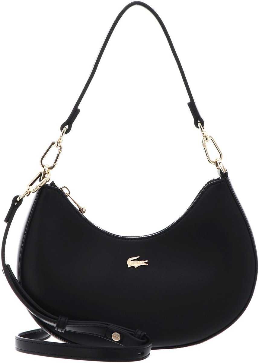 LACOSTE schoudertas Moon Bag Noir zwart