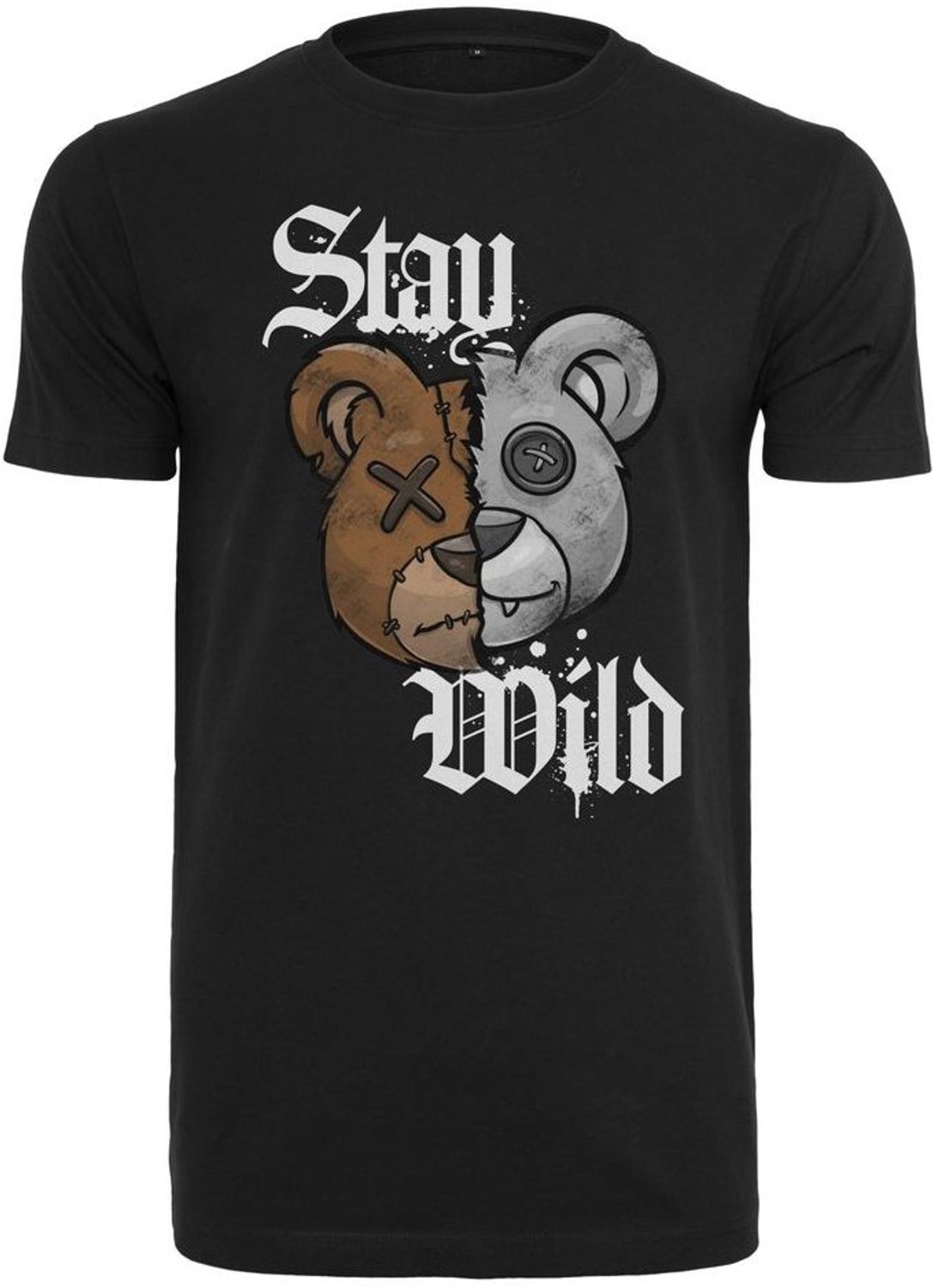 Mister Tee T-shirt Stay Wild Zwart