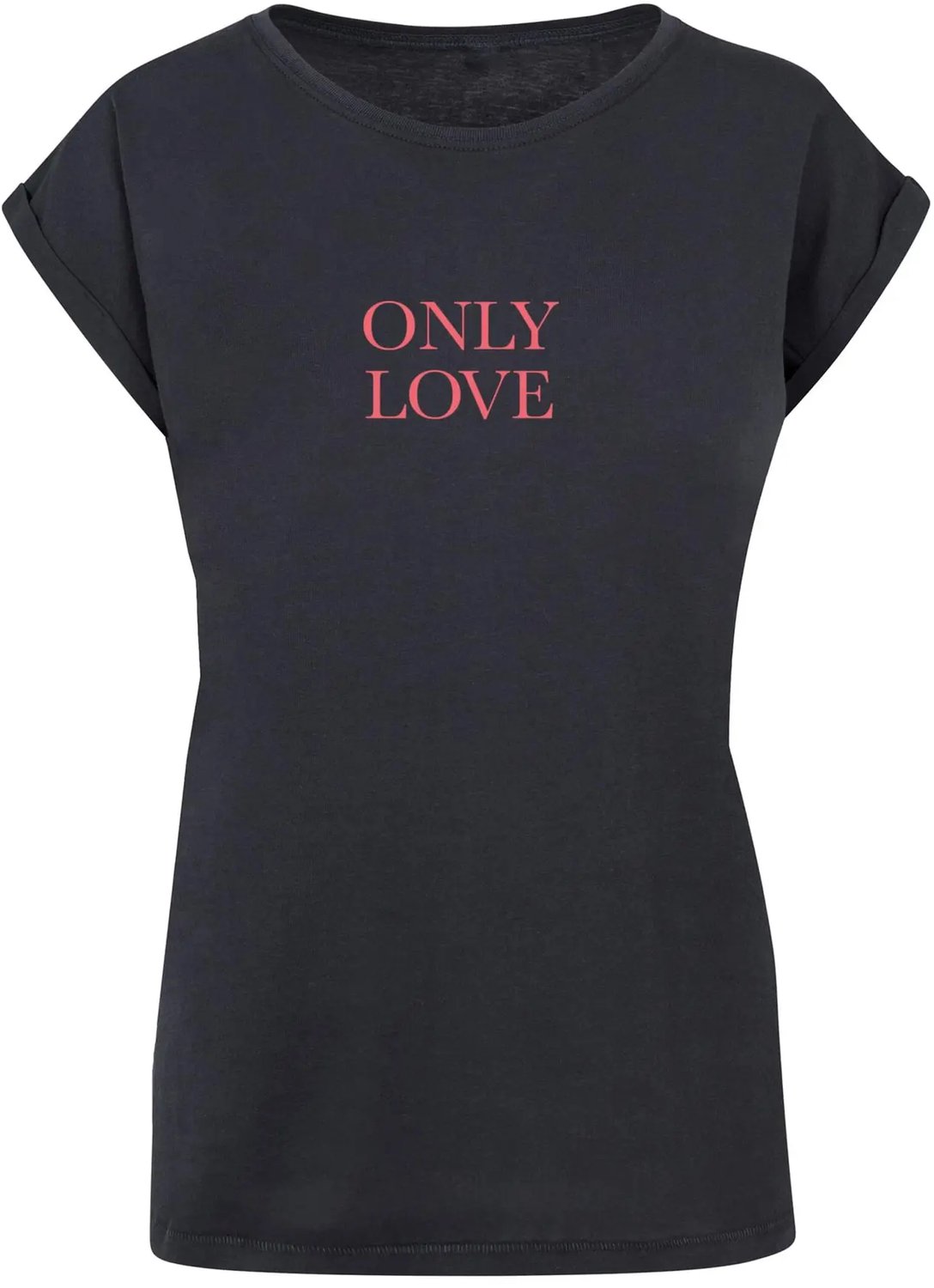 T-shirt dames Mister Tee Ladies Only Love X Blauw
