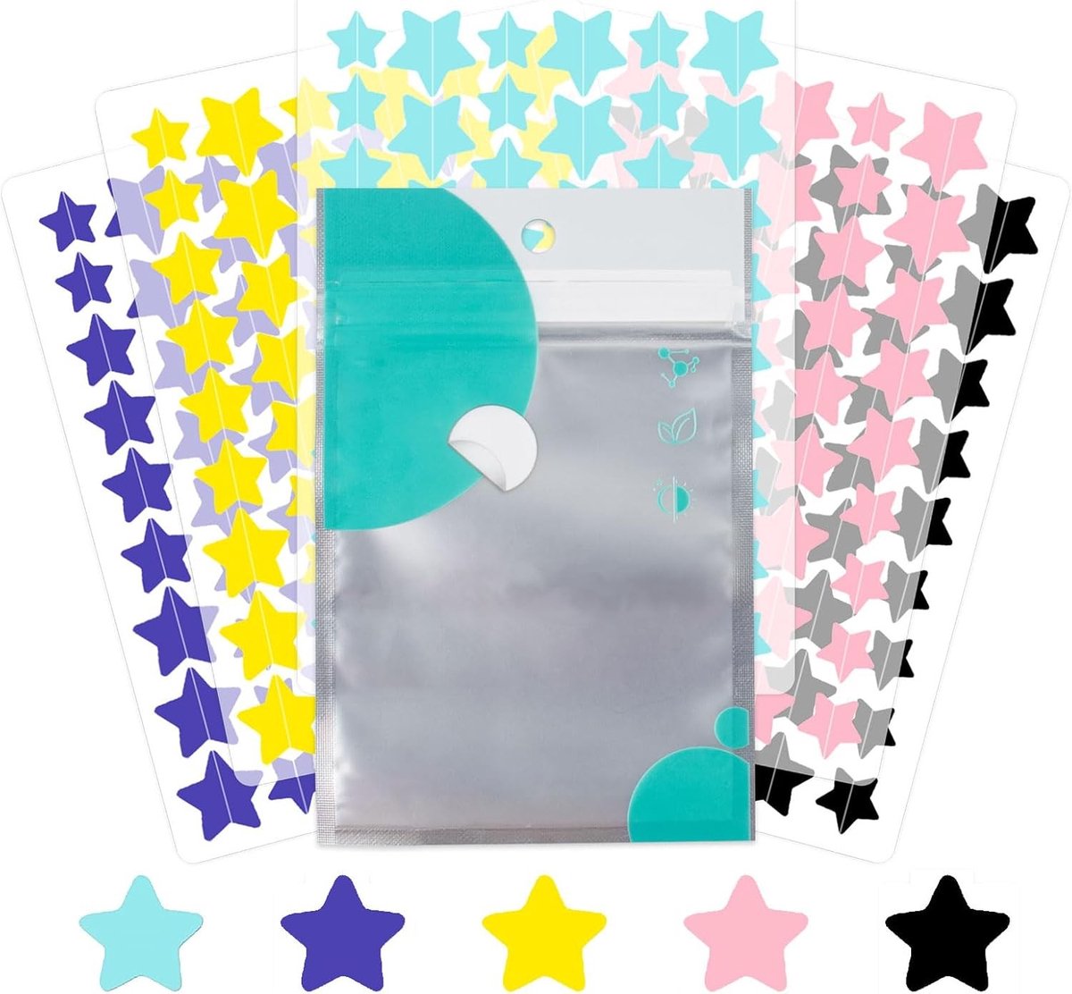 255 Acne Patches met Tea Tree Olie en Salicylzuur, Waterdichte en Ademend Anti-Puist Patches voor Dag- en Nachtgebruik
