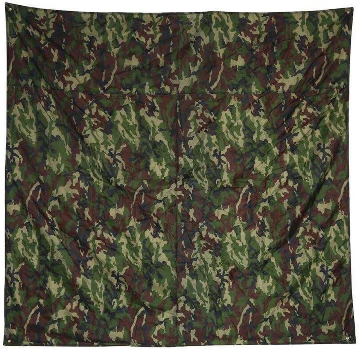 Camouflage Waterdichte Camping Tarp - Lichtgewicht Bescherming voor Buitenactiviteiten, Picknicks en Kamperen (1.5 x 2m)