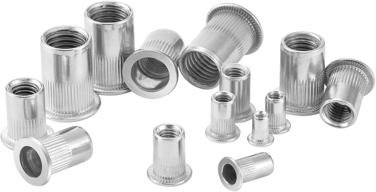 20 Stuks Rvs Blinde Nietjes M10 met Verzonken Hoofd voor Metaal, Staal, Fiberglas en Kunststof