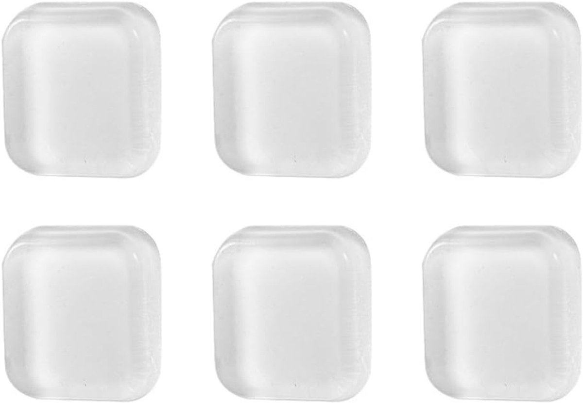 Set van 6 Transparante Siliconen Deurstopper voor Koelkast - Zelfklevende Bescherming voor Deurklinken, Vloer en Muren, Ideaal voor Meubels en Apparatuur