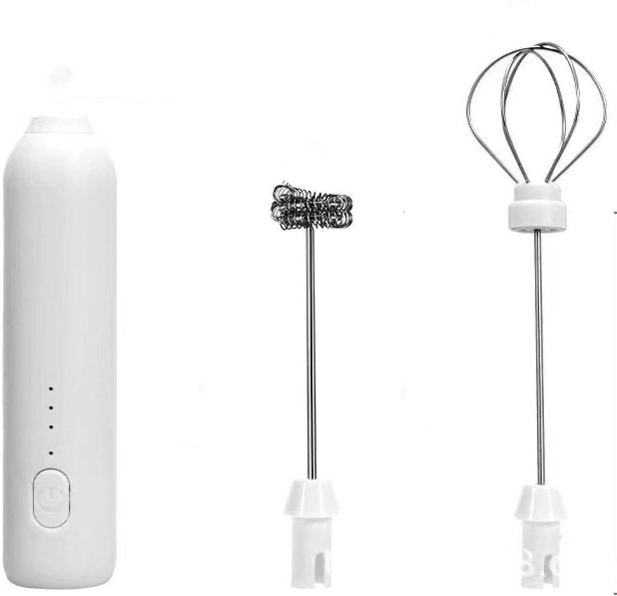 Mini draagbare melkopschuimer – Melkopschuimer electrisch – Handheld elektrische melkopschuimer en eierklopper – Multifunctioneel voor koffie, melk en eieren – Drie snelheden instelbaar – Huiselijk gebruik