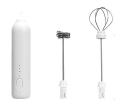 Mini draagbare melkopschuimer – Melkopschuimer electrisch – Handheld elektrische melkopschuimer en eierklopper – Multifunctioneel voor koffie, melk en eieren – Drie snelheden instelbaar – Huiselijk gebruik