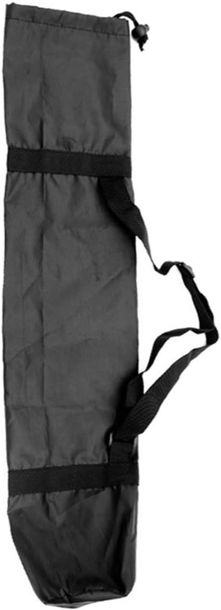 Verstelbare Vouwstoel Tas voor Camping, Lichtgewicht en Draagbaar met Trekkoord, 11x120 cm, Zwart, Ideaal voor Buitenactiviteiten
