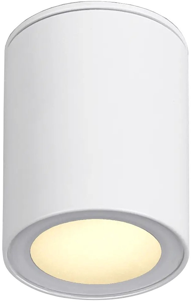 Batu opbouwspot GU10 MR16, wit aluminium, IP65, dimbaar en kantelbaar, excl. lichtbron, 220-240V