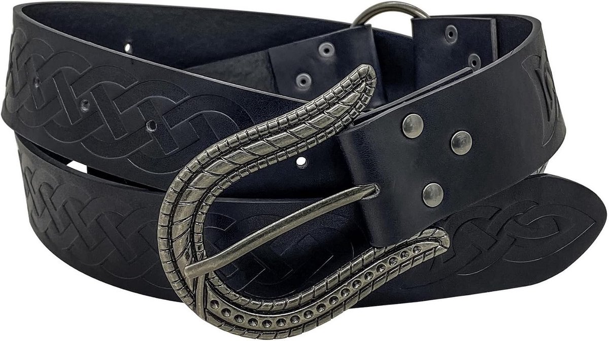 Viking en Renaissance Riem van Faux Leer - O-ring Riem voor Mannen, Perfect voor LARP en Halloween Kostuums