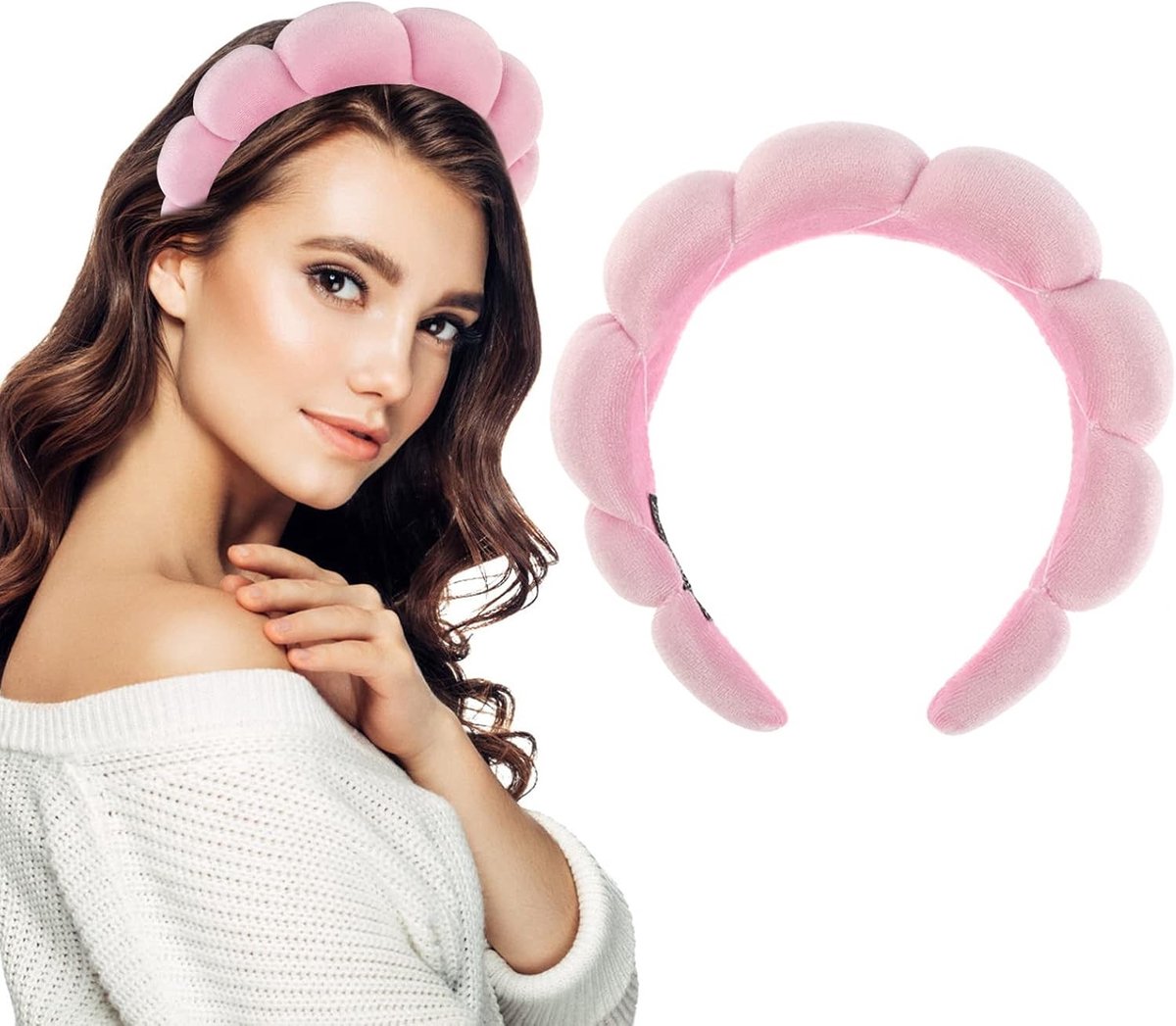 Zachte Make-up Haarband voor Vrouwen - Ideaal voor Huidverzorging, Douche en Make-up Verwijdering, Comfortabele Terry Haaraccessoires