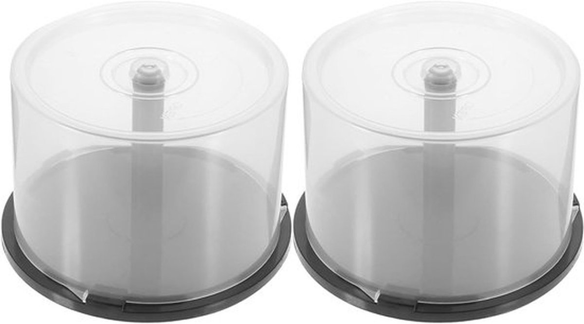 CD/DVD Opbergbox - Lege CD-opbergbox - Transparant - 4 stuks - Geschikt voor 50 CD's - Compact en Stijlvol