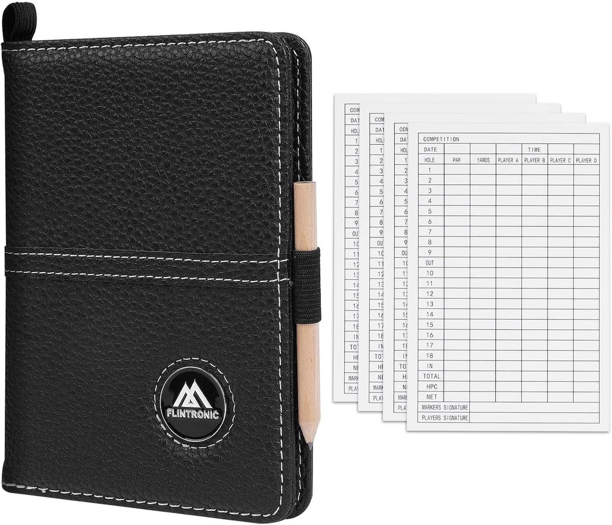 Waterdichte leren scorecard houder voor golf, inclusief pen en handige cover voor mannen en vrouwen