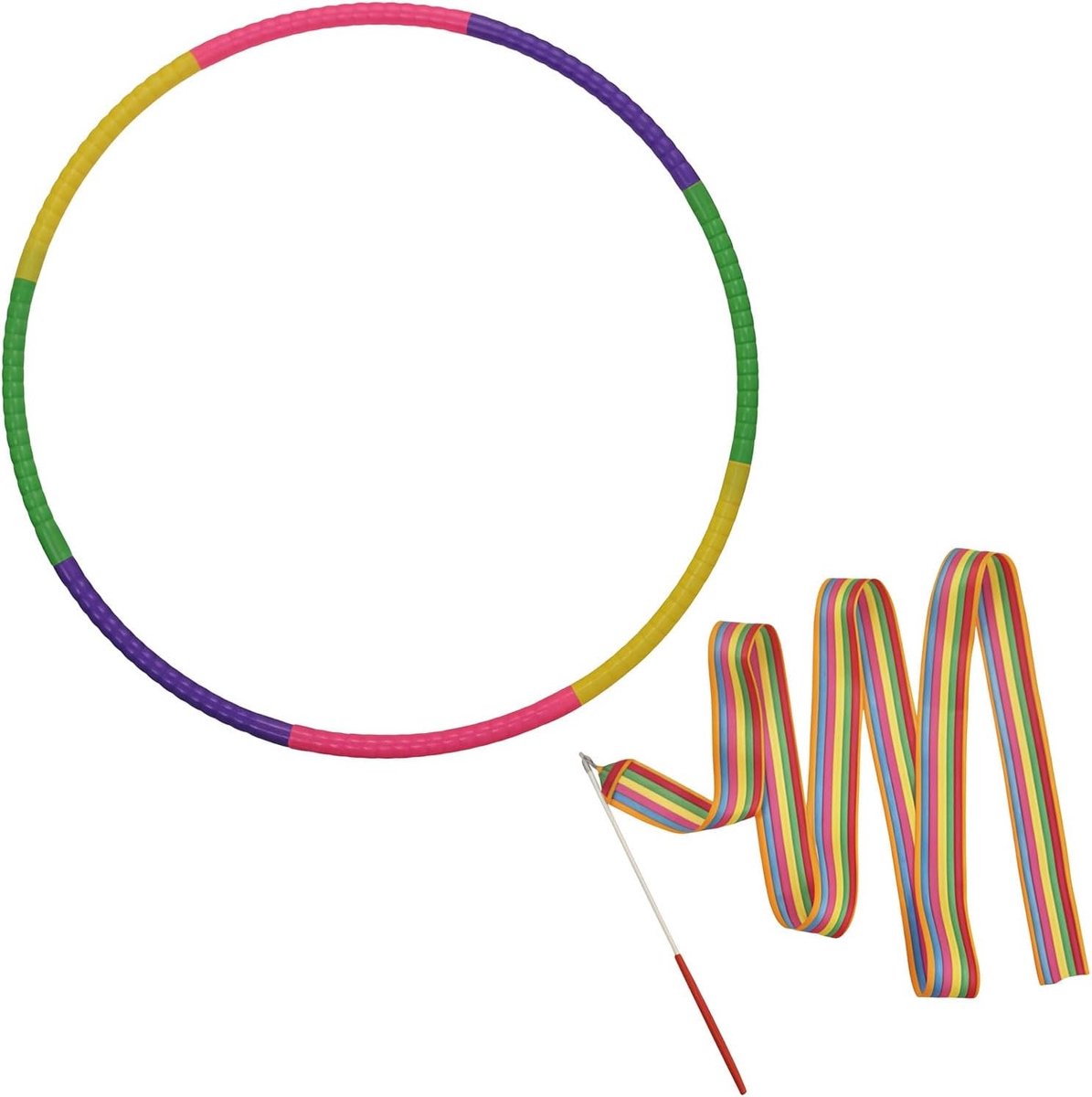 Hula hoop voor kinderen en volwassenen, 8 secties, perfect voor dans, fitness en gymnastiekactiviteiten
