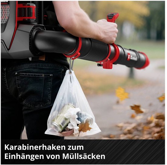 Einhell Professional Accu Bladblazer GP-LB 36/280 Li E BL Solo - Power X-Change - 36 V/Li-ion - Blaassnelheid: 280 km/h - Rug gedragen model - Excl. accu en lader — afbeelding 4