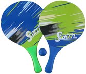 Scatch Beachball Set - Beachball Rackets met Bal - Strandspel met 2 Beachball Rackets en Bal - Strandspel voor Buiten - 3 Delige Set
