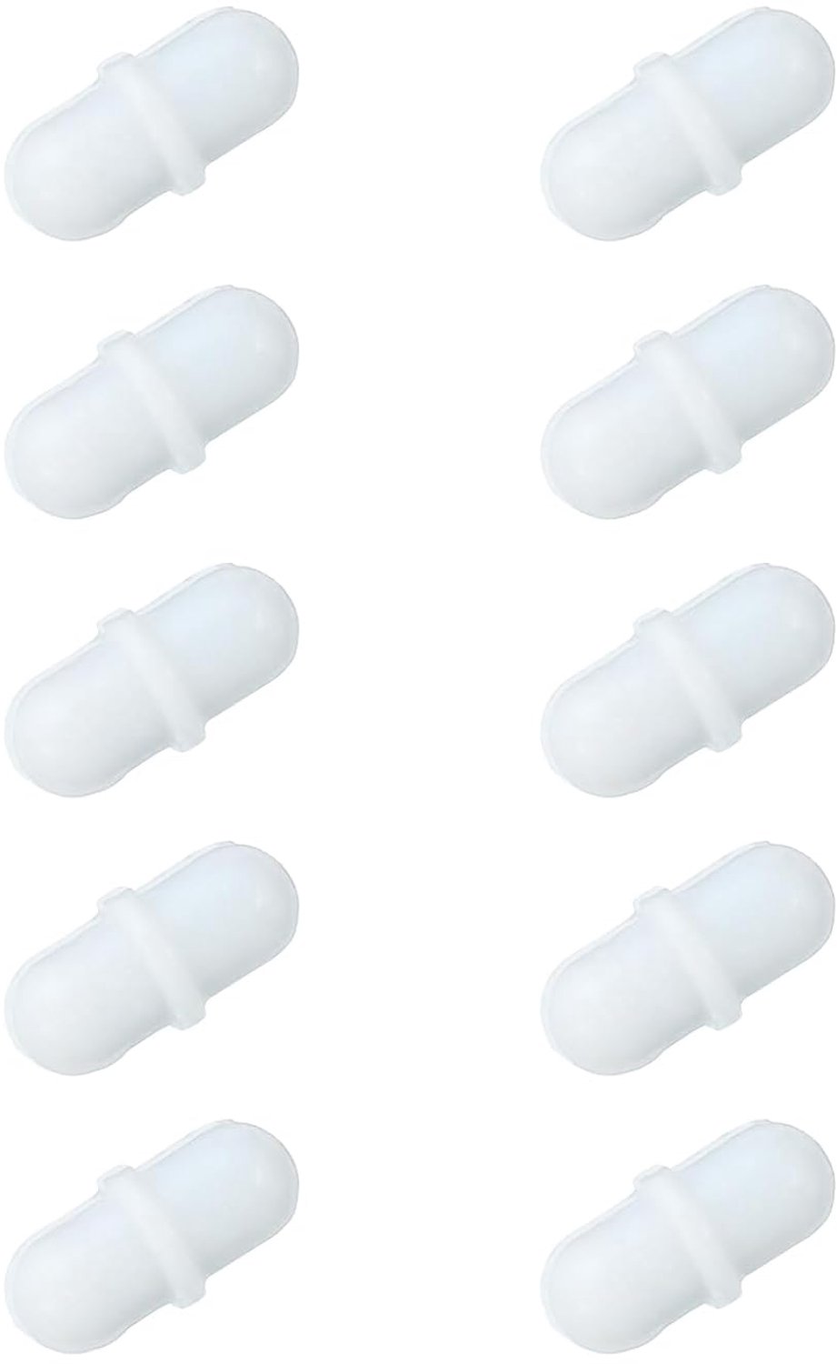 Magneetroerstaaf 10 mm - cilindrisch - PTFE-coating - voor laboratorium, 10 stuks - Vemera