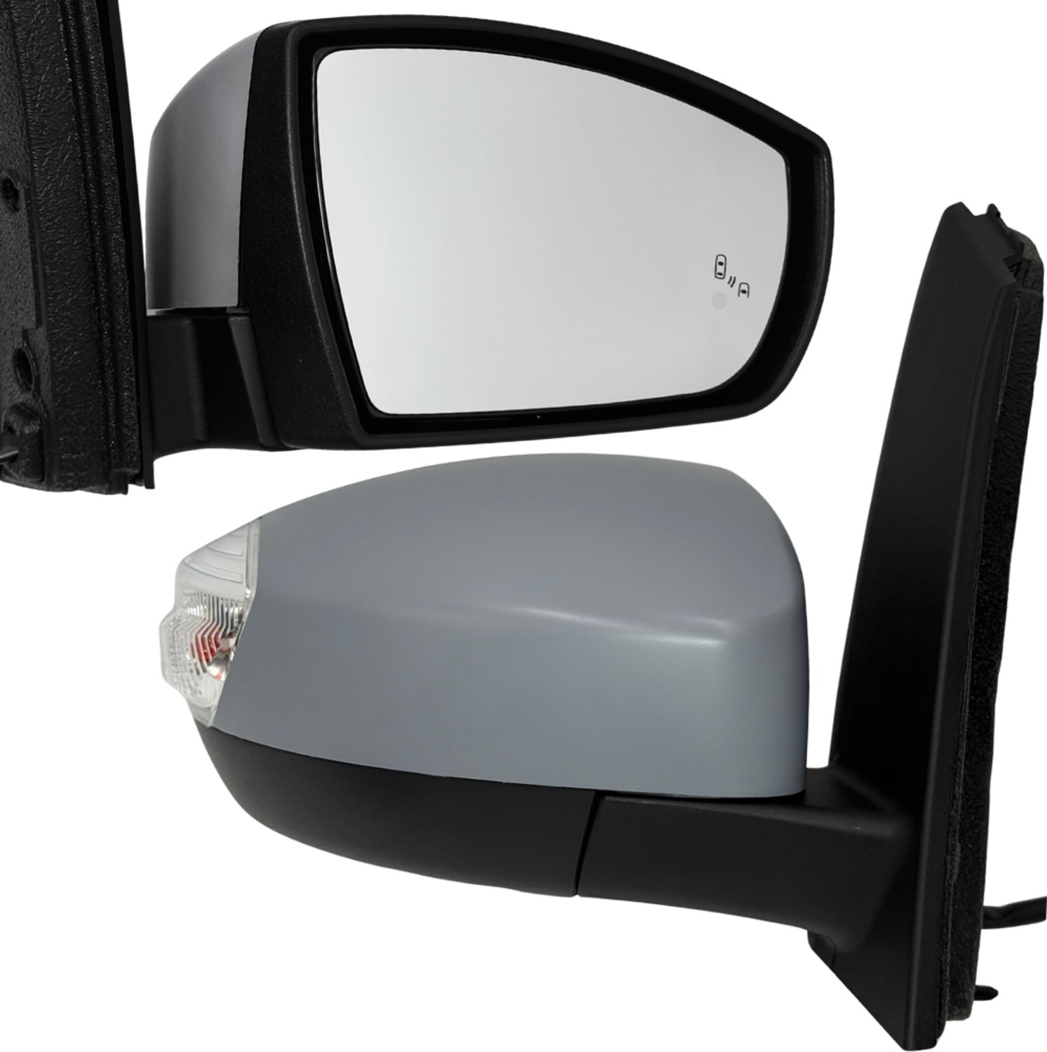 BILMAX Rechter Buitenspiegel Vervanging voor Ford C-Max 2 2011–2014, Elektrisch Verstelbaar, Verwarmd, Elektrisch Inklapbaar, Met Richtingaanwijzer, Met Instapverlichting, BSM, Gegrond, 10-Pins (Passagierszijde)