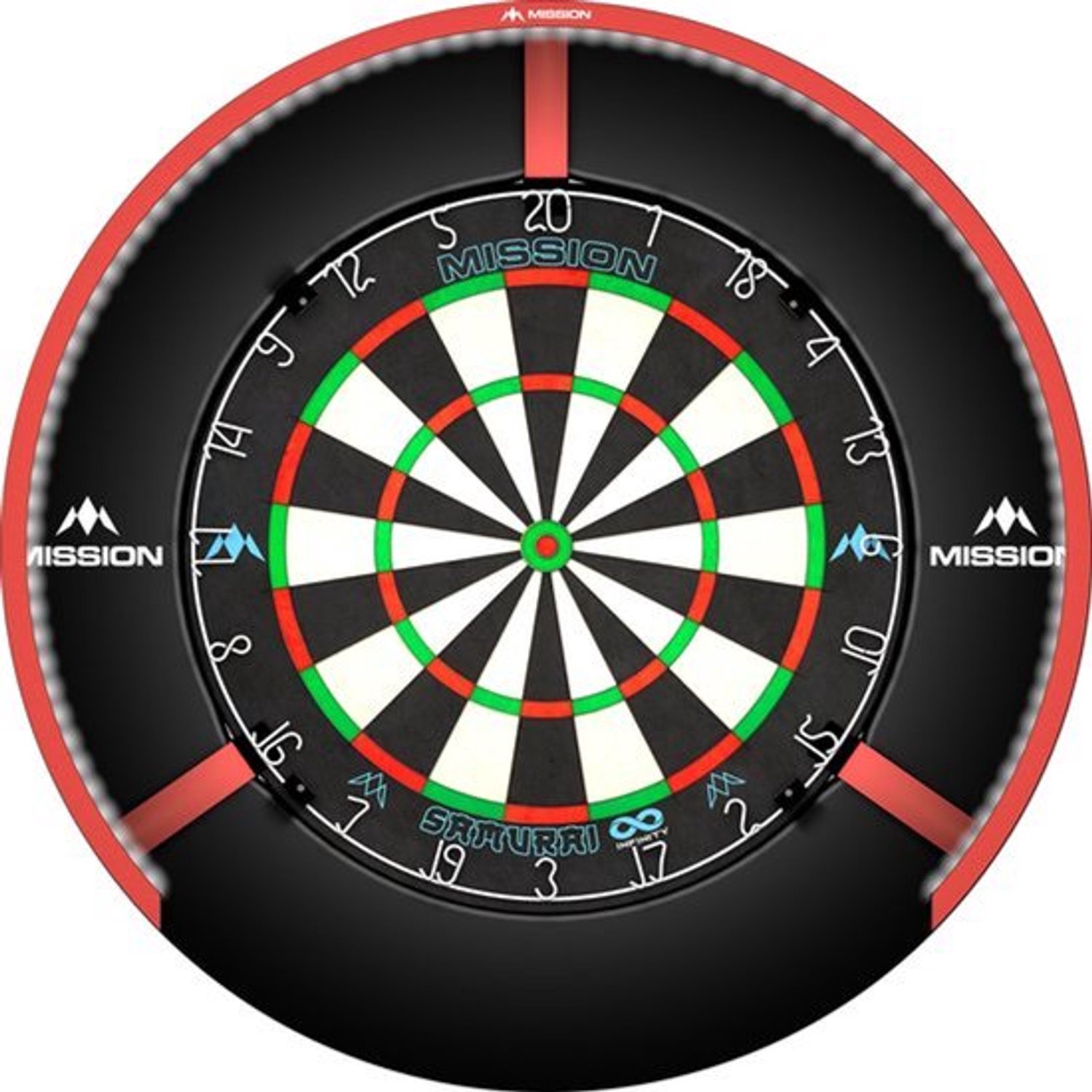 Dartbord Verlichting Rood Aluminium - 270 Graden LED Ring - 60 cm Diameter - Rond - Voor Darten En Spelplezier