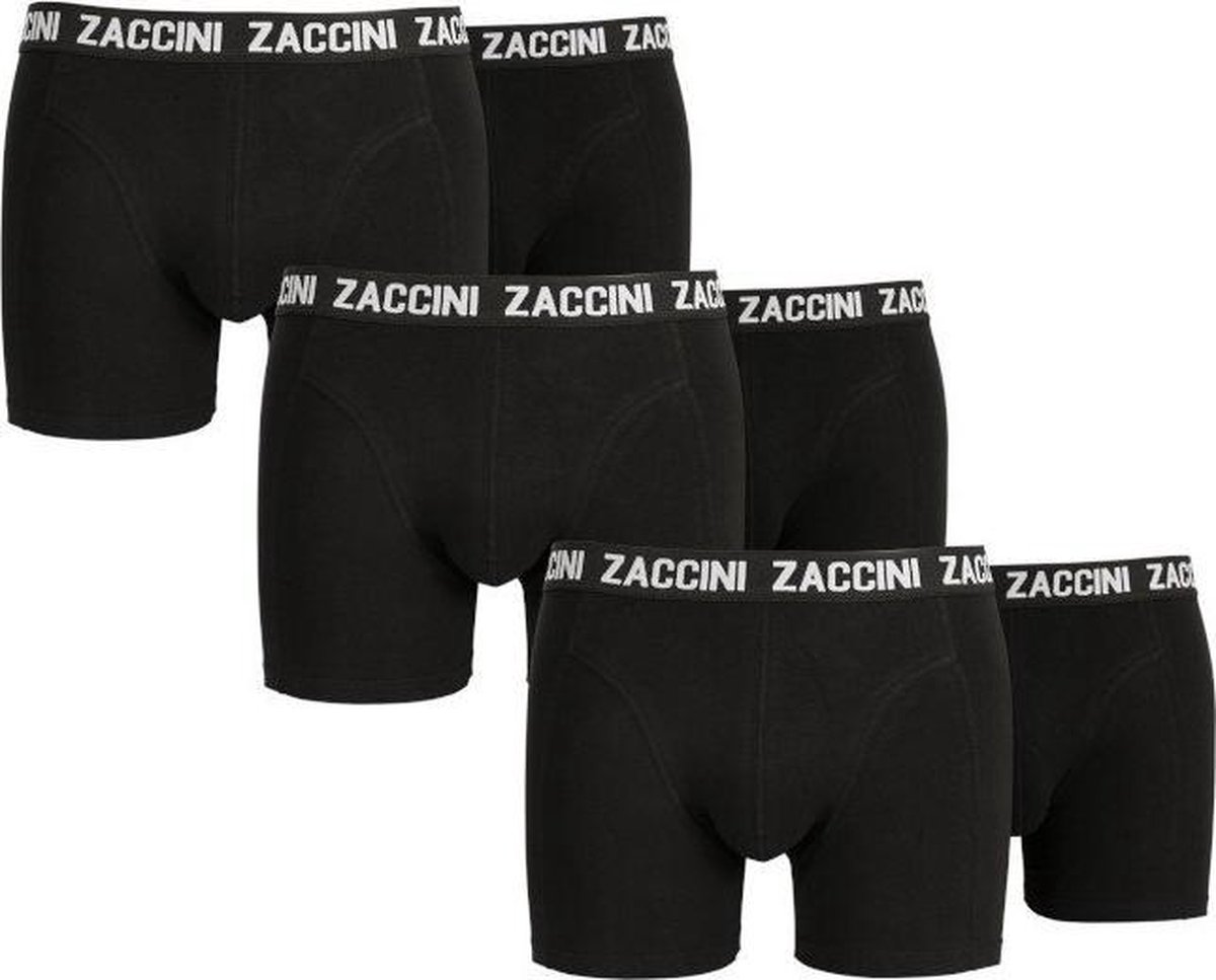 Zaccini 6 boxershorts zwart-S