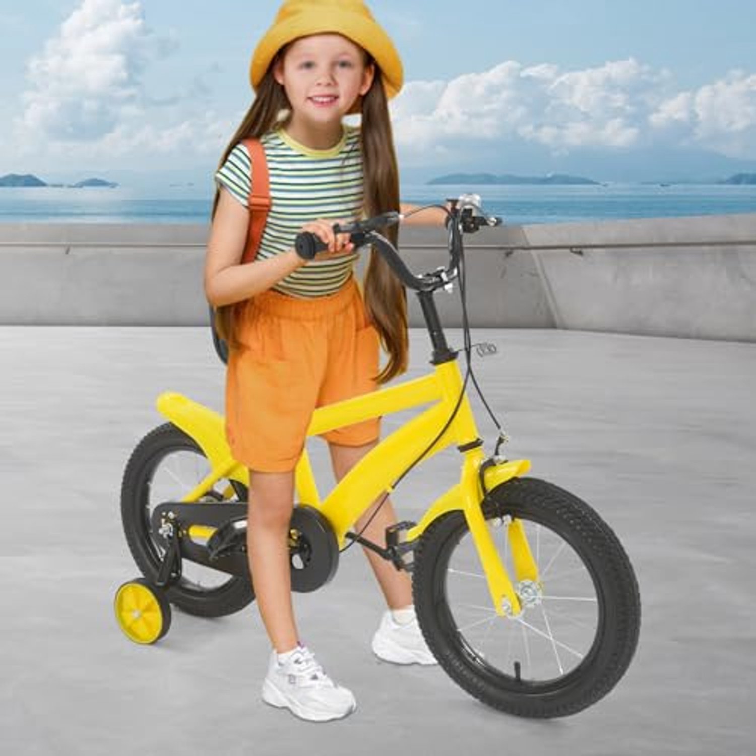 Kinderfiets 14 inch - Met ondersteunwielen en handrem