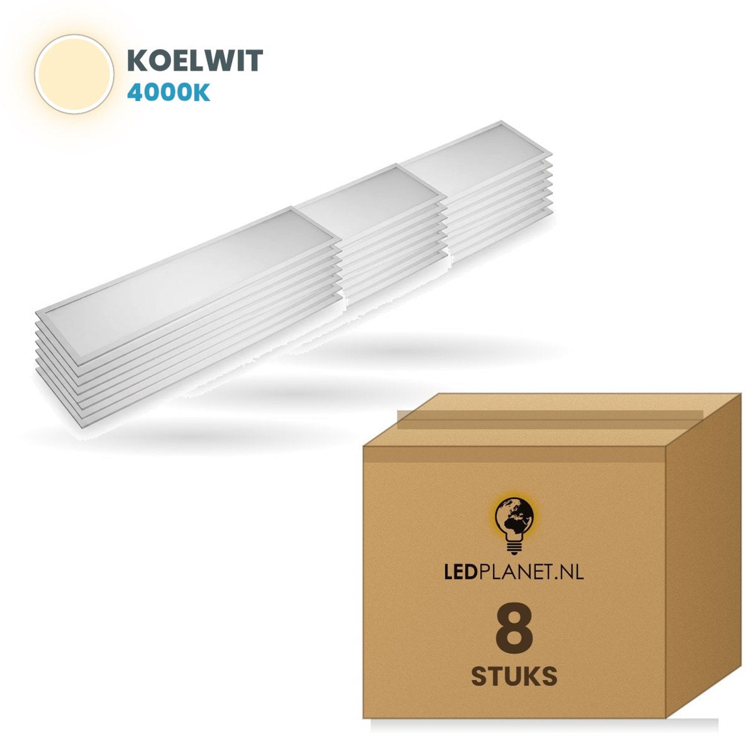 Tsong LED Paneel 300x1200 5000lm 25W/18W - Koelwit 4000K - UGR