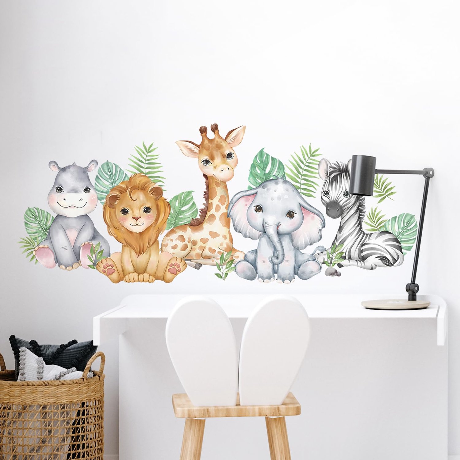 Jungle Dieren Wandstickers voor Kinderen