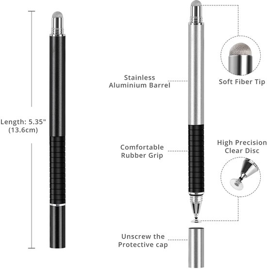 Universele Capaciteit Pennen Set - 4 Stuks voor Tablet en Smartphone — afbeelding 5