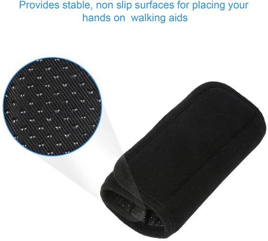 Krukhandvatkussens Memory Foam - Antislip Oppervlakken - Eenvoudige Installatie - Loophulp - Handpijn Verminderen - Professionele Klantenservice - Loopkrukken — afbeelding 4