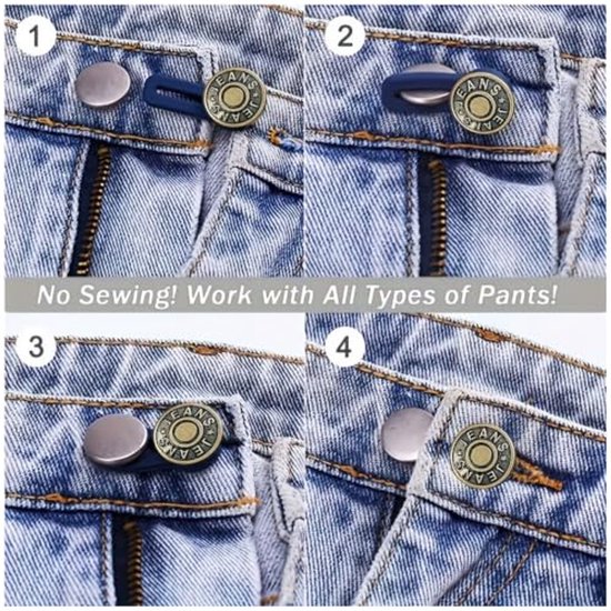 Knoopverlenger voor broeken en jeans - 36-delige set — cadeau in Cadeau-ideeën - foto 3