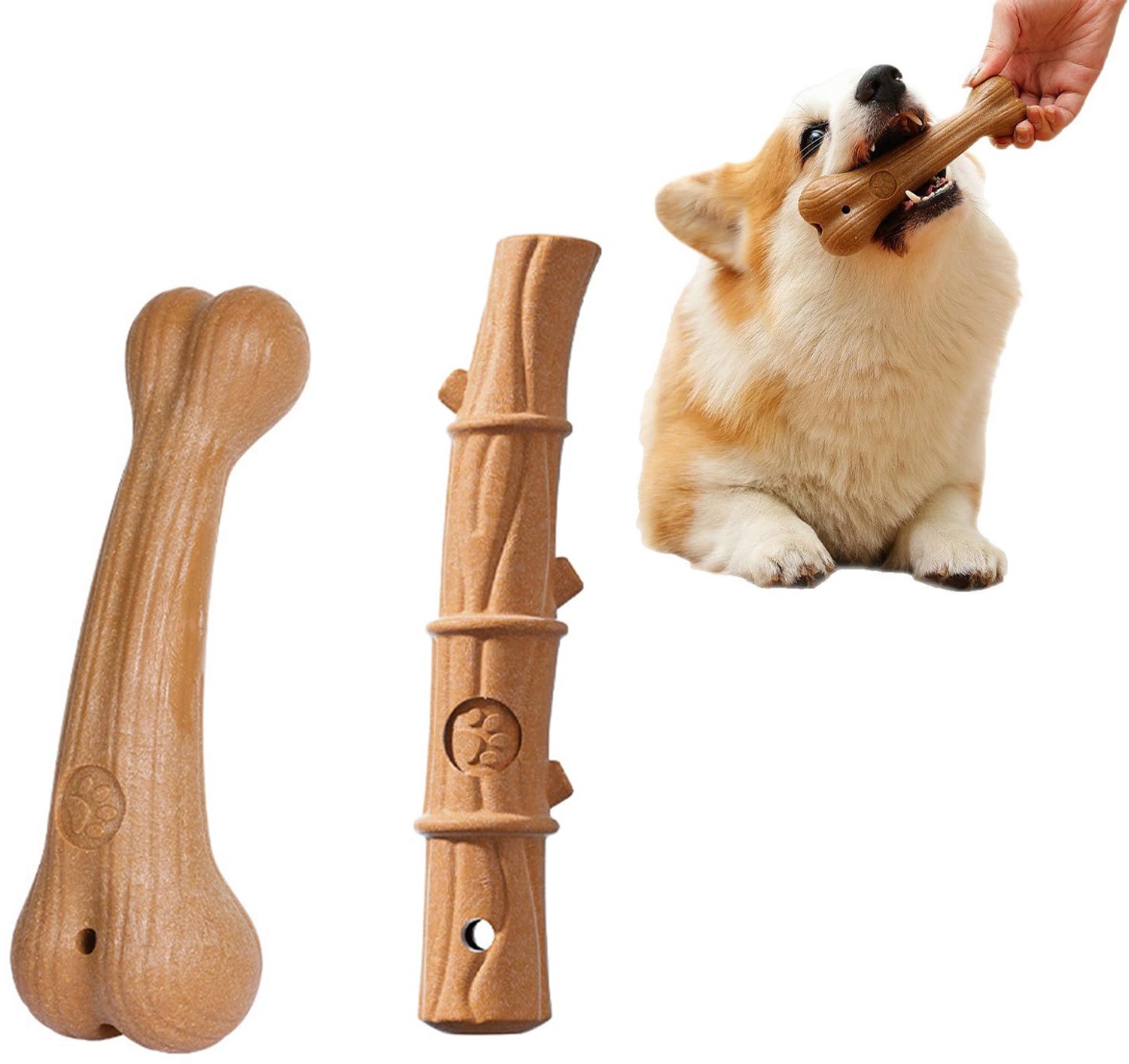 Set van 2 Kauwspeeltjes voor Puppy