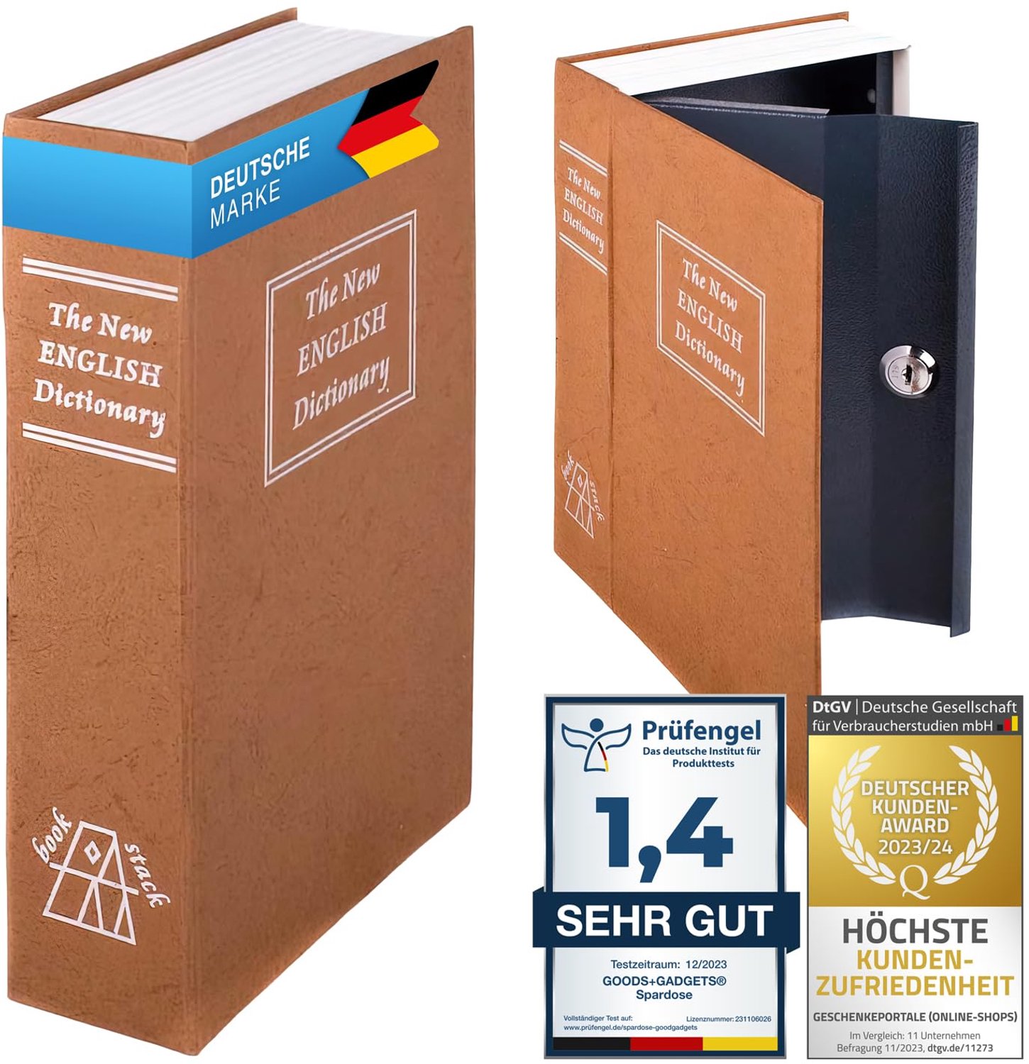 Boek Safe XXL als Versteekte Kluis met 2 Sleutels