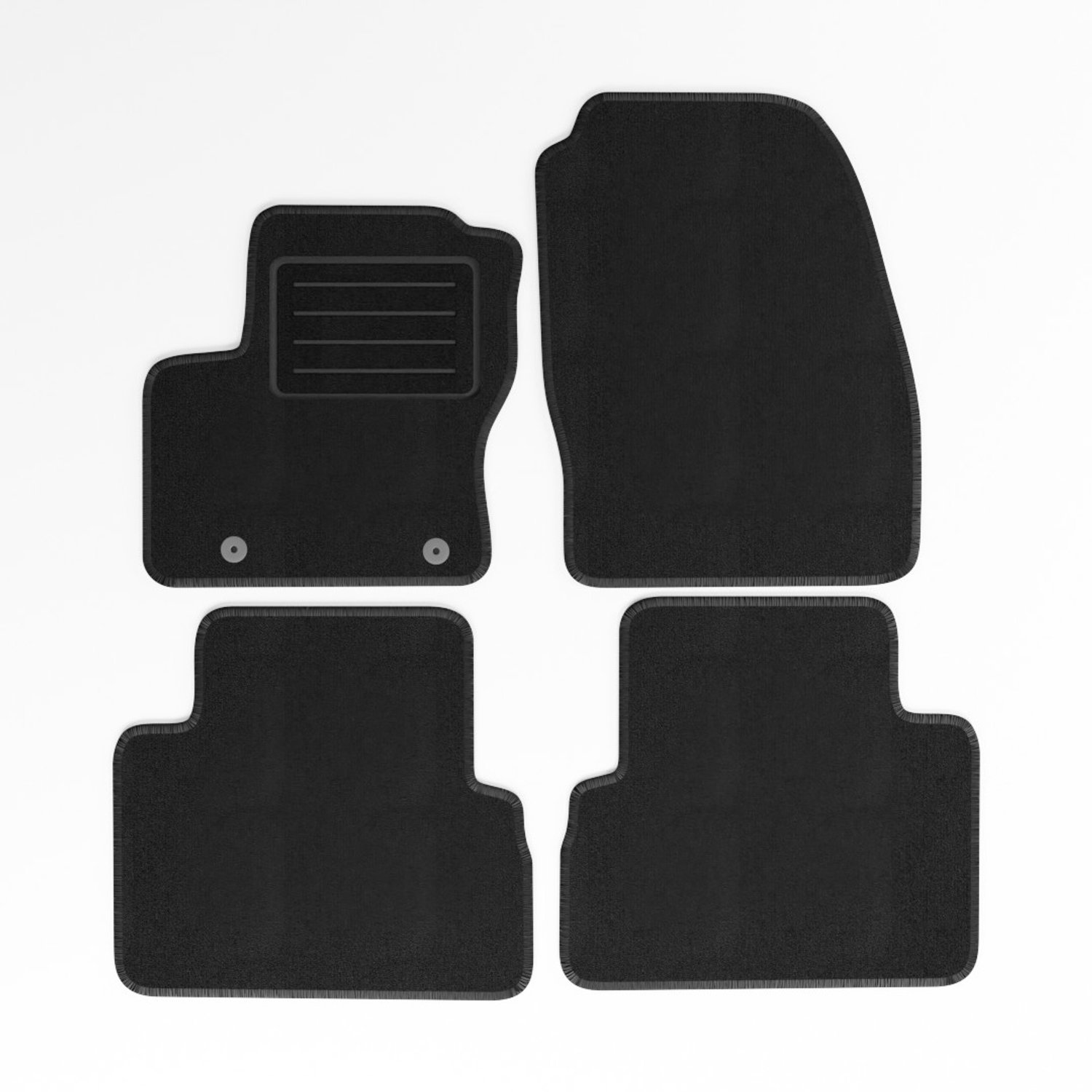 Mats4all | Naaldvilt automatten passend voor Ford C-max 2010-2012 | Antislip | Met versterking | 4-delig | Automatten | Mattenset