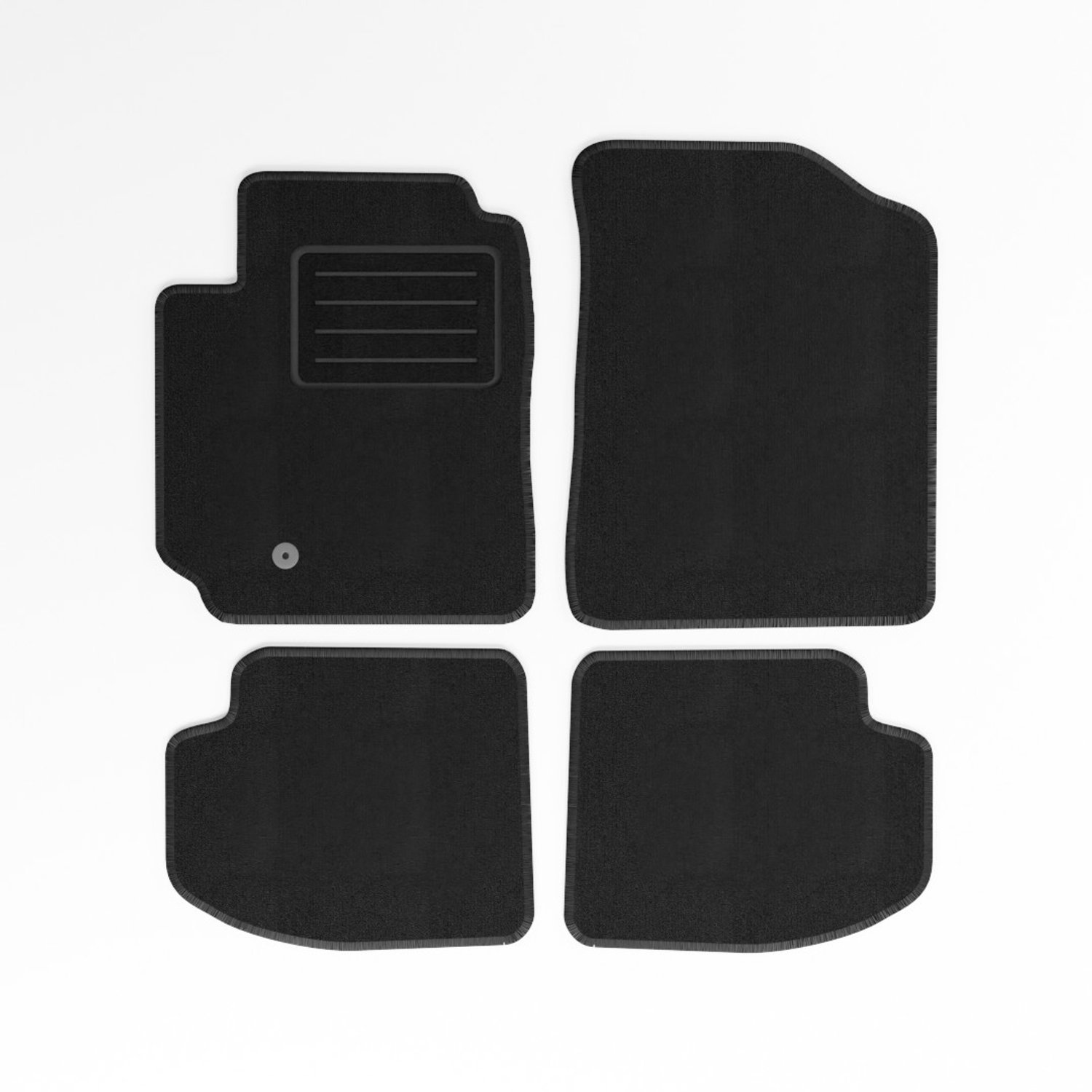 Mats4all | Naaldvilt automatten passend voor Toyota Yaris 3-deurs 1999-2003 | Antislip | Met versterking | 4-delig | Automatten | Mattenset