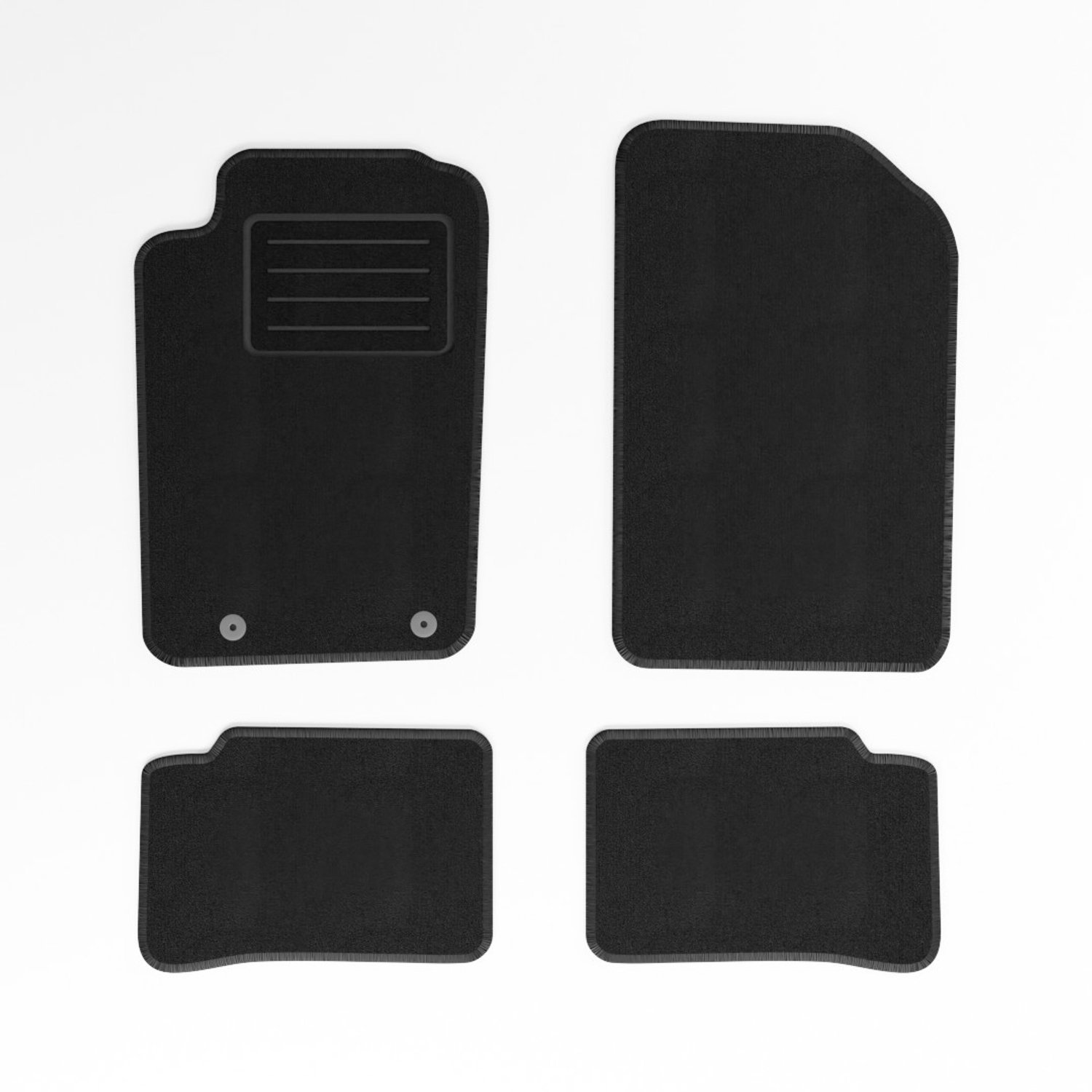 Mats4all | Naaldvilt automatten passend voor Peugeot 206 2009-2016 | Antislip | Met versterking | 4-delig | Automatten | Mattenset